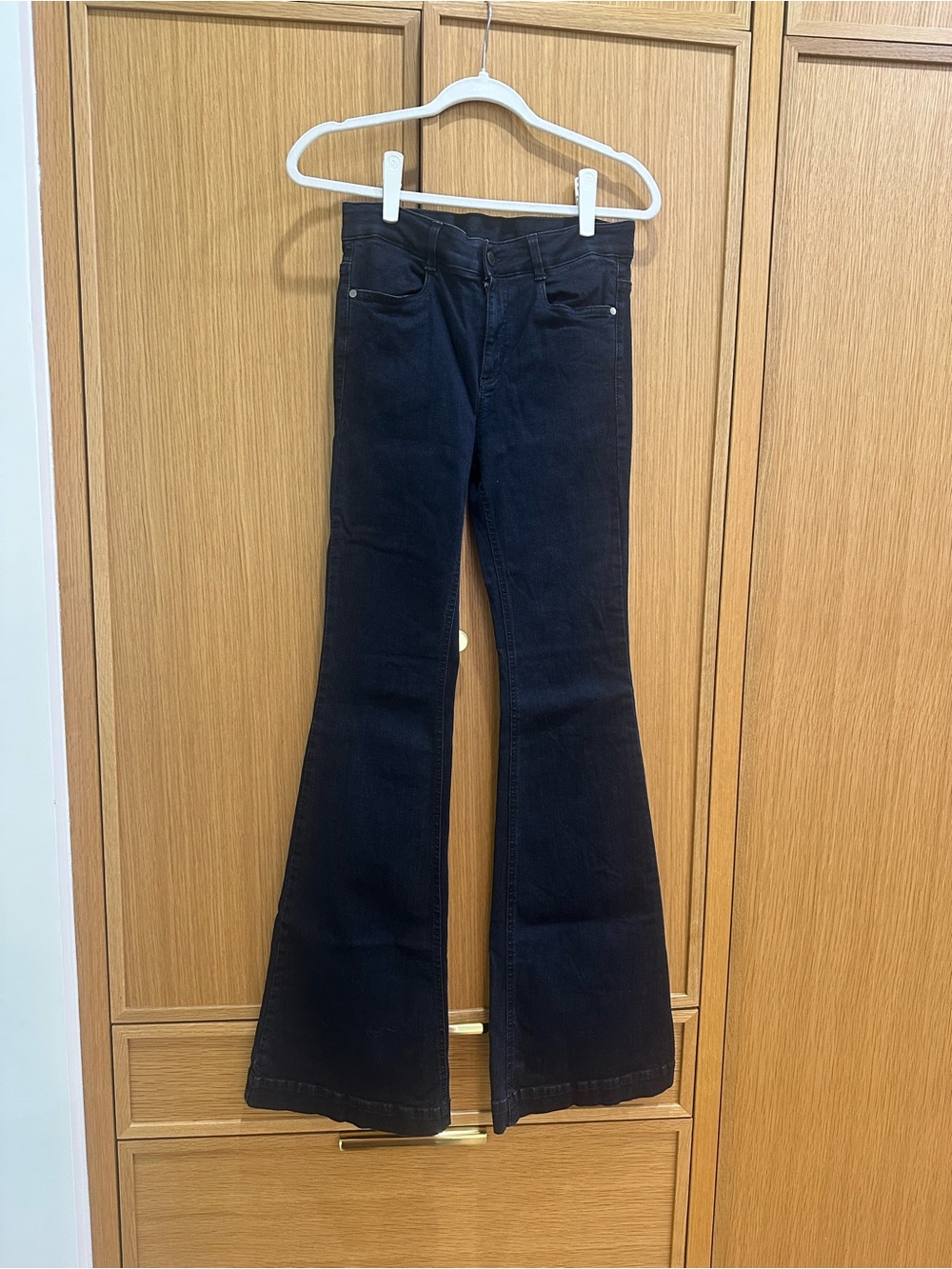 Stella McCartney Dark Navy Flared Jeans, Size 30 but run small